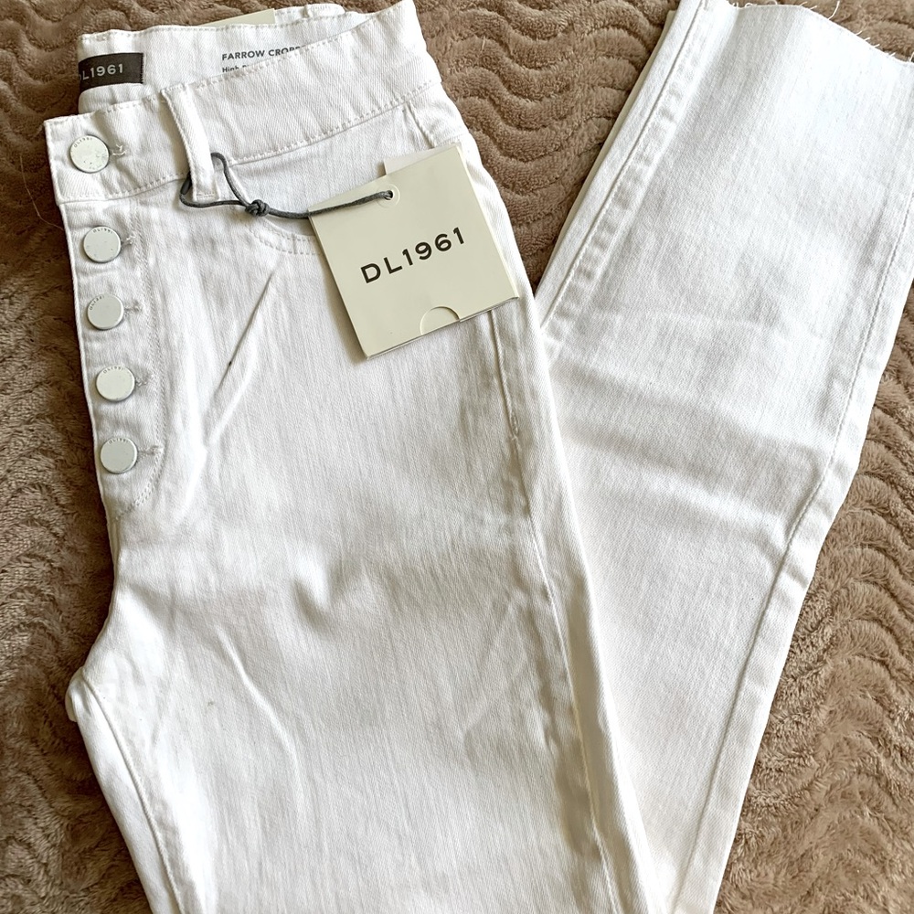 NWT DL 1961 White Jeans